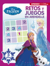 Portada de Retos y juegos en Arendelle. 5 años