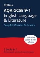 Portada de Aqa GCSE 9-1 English Language and Literature Complete Revision & Practice: Ideal for Home Learning, 2023 and 2024 Exams