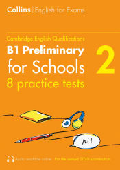 Portada de PRACTICE TESTS FOR B1 PRELIMINARY FOR SCHOOLS PET VOLUMEN 2