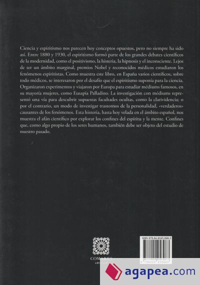 CIENCIA Y ESPIRITISMO EN ESPAÑA 1880 1930