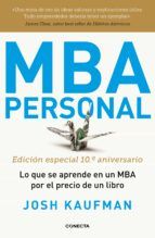 Portada de MBA Personal. Edición especial 10º aniversario (Ebook)