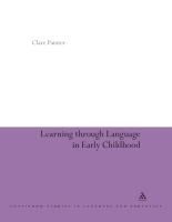 Portada de Learning Through Language in Early Childhood