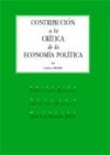 CONTRIBUCIÓN A LA CRÍTICA DE LA ECONOMÍA POLÍTICA..