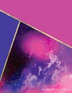 Portada de Academic Planner 2018-2019: Purple Galaxy and Gold - Aug 2018 - July 2019 Weekly View -To Do Lists, Goal-Setting, Class Schedules + More - Galaxy