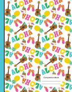 ALOHA HAWAIIAN SUMMER VACATION NOTEBOOK 4X4 QUAD RULED PAPER: 200 PAGES ...