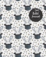 BULLET JOURNAL: BLACK CUTE RABBIT IN HAT MAGIC DOODLE PATTERN: NOTEBOOK ...