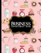 Portada de Business Appointment Book: 2 Columns Appointment Booking, Appointment Reminders, Daily Appointment Planner, Cute Baking Cover