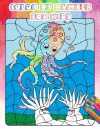 Portada de Color by Number for Kids: Gorgeous Ocean & Wildlife Animal Coloring Book for Kids, Teens with Large Size(activity Book for Kids, Ages4-8)