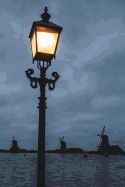 Portada de Cool Lantern or Street Lamp in Zaandam Holland, Netherlands Journal: 150 Page Lined Notebook/Diary