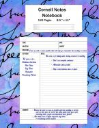 Portada de Cornell Notes Notebook: Note Taking System, for Students, Writers, Meetings, Lectures Large Size 8.5" X 11" (21.59 X 27.94 CM), Durable Matte