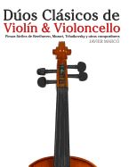 Portada de Duos Clasicos de Violin & Violoncello: Piezas Faciles de Beethoven, Mozart, Tchaikovsky y Otros Compositores