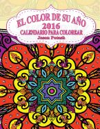 Portada de El Color de Su Ano -2016 Calendario Para Colorear