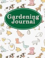 Portada de Gardening Journal: Botanical Garden Notebook, Gardening Journals, Garden Planner Book, Plant Diary, Monthly Planning Checklist, Shopping