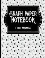 Portada de Graph Paper Notebook: 1 Inch Squares: Blank Graphing Paper - Square Grid Pages, Perfect For The School Or Office!