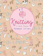 Portada de Knitting Graph Paper Notebook - 4: 5 Ratio: Knitters Graph Paper, Knitters Notebook, Blank Knitting Pattern Books, Asymmetric Knitting Designs Pages