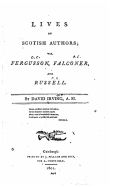 Portada de Lives of Scotish Authors, Viz. Fergusson, Falconer, and Russell