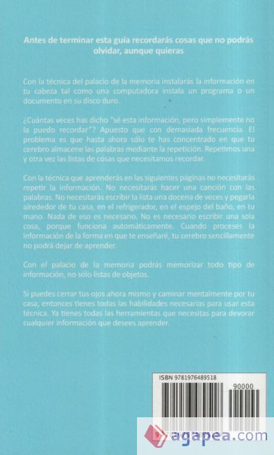 Memoriza Como Sherlock Holmes - Aprende La Tecnica del Palacio de la Memoria: Tecnica Probada Para Memorizar Cualquier Cosa. No Podras Olvidar, Aunque