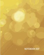 Portada de Notebook Dot: Golden Bokeh VIP Background: Notebook Journal Diary, 120 Pages, 8 X 10