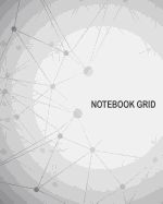 Portada de Notebook Grid: Network AI Block Chain and Big Data Background: Notebook Journal Diary, 120 Pages, 8 X 10