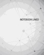 Portada de Notebook Lined: Network AI Block Chain and Big Data Background: Notebook Journal Diary, 120 Pages, 8 X 10