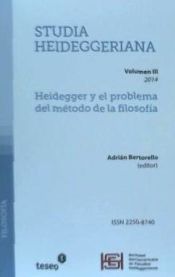 Portada de Studia Heideggeriana Vol III: Heidegger y El Problema del Metodo de La Filosofia