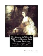 Portada de The Woman in White, by Wilkie Collins and John McLenan Illustrated: John McLenan (1827 - 1865) Was an American Illustrator