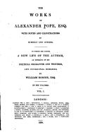 Portada de The Works of Alexander Pope Esq., with Notes and Illustrations by Himself and Others