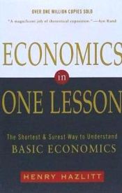 Portada de Economics in One Lesson: The Shortest and Surest Way to Understand Basic Economics