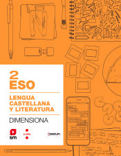 Portada de Cuaderno Lengua castellana y literatura. 2 ESO. Dimensiona. Construïm