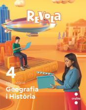 Portada de Geografía i Història. 4 Secundaria. Revola