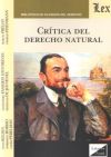 CRÍTICA DEL DERECHO NATURAL