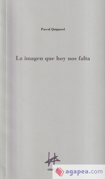 LA IMAGEN QUE HOY NOS FALTA LA IMAGEN QUE HOY NOS FALTA