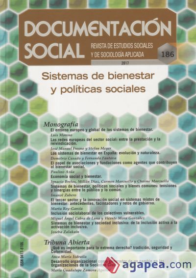 Sistemas de bienestar y políticas sociales