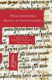 Portada de Poesía manuscrita. Manual de investigadores