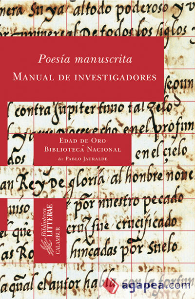 Poesía manuscrita. Manual de investigadores