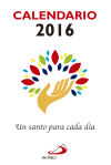 Calendario Un santo para cada día 2016