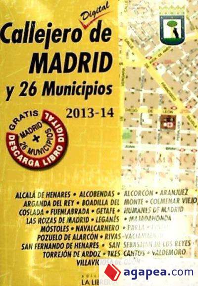 Callejero digital de Madrid y 26 municipios (2013-2014)