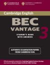 Cambridge Bec Vantage 3 Student's Book with Answers