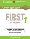 Cambridge English First 1 for revised exam from 2015. Student's book without answers