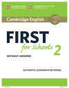 Cambridge English First for Schools 2 Student's Book without answers