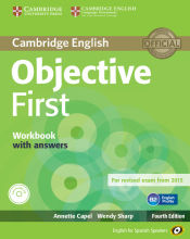 Portada de Objective First (4th ed.) Workbook with Answers with Audio CD (FCE 2015)