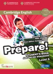 Portada de Prepare! 5, Student's Book and Online Workbook with Testbank