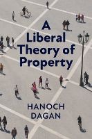 Portada de A Liberal Theory of Property