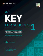 Portada de A2 Key for Schools 1 for the Revised 2020 Exam. Student's Book with Answers with Audio with Resource Bank