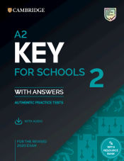 Portada de A2 Key for Schools 2 Student's Book with Answers with Audio with Resource Bank