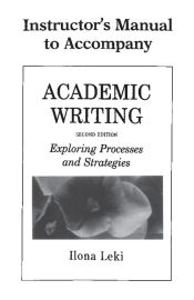 Portada de Academic Writing Instructor's Manual