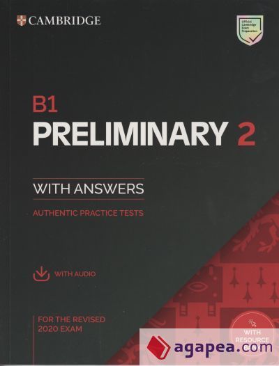 B1 Preliminary 2. Student's Book with Answers with Audio with Resource bank B1 Preliminary 2. Student's Book with Answers with Audio with Resource bank