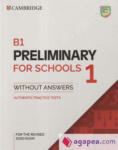 B1 Preliminary for Schools 1 for the Revised 2020 Exam Student's Book without Answers