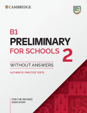 Portada de B1 Preliminary for Schools 2 Student's Book without Answers