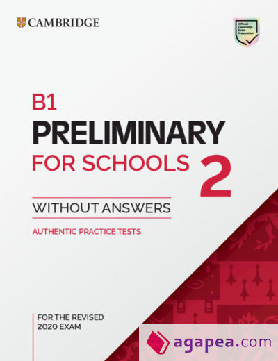 B1 Preliminary for Schools 2 Student's Book without Answers